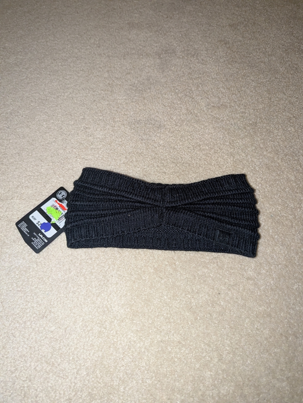 Nwt Headband Under Armor Threadborne Knit Winter black MSRP $25.00